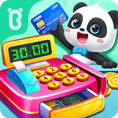 Скачать взломанную Baby Panda's Supermarket  [МОД Unlimited Money] - полная версия apk на Андроид
