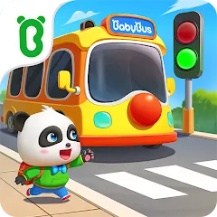 Скачать взломанную Baby Panda's School Bus  [МОД Бесконечные монеты] - стабильная версия apk на Андроид