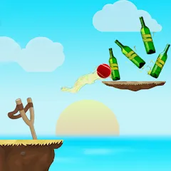 Взломанная Hit Bottles Knock Down 2  [МОД Бесконечные монеты] - полная версия apk на Андроид