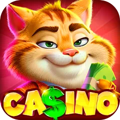 Скачать взломанную Fat Cat Casino - Slots Game (Фэт Кэт Казино)  [МОД Mega Pack] - полная версия apk на Андроид