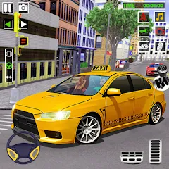Взлом City Taxi Games-Taxi Car Games (Сити Такси Игры)  [МОД Mega Pack] - стабильная версия apk на Андроид