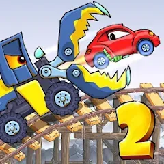 Скачать взлом Car Eats Car 2 - Racing Game (Кар Еатс Кар 2)  [МОД Menu] - полная версия apk на Андроид