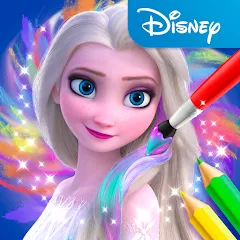 Скачать взломанную Disney Coloring World (Дисней)  [МОД Unlimited Money] - стабильная версия apk на Андроид
