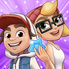 Скачать взломанную Subway Surfers Match (Сабвей Серферс Матч)  [МОД Menu] - стабильная версия apk на Андроид