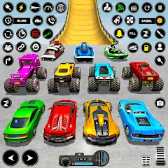 Взломанная Crazy Ramp Car Stunt Master 3D (Крэйзи Рэмп Кар Стант Мастер 3Д)  [МОД Mega Pack] - стабильная версия apk на Андроид