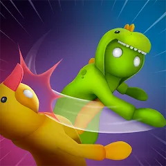 Взлом Gang Battle Party: Animals 3D  [МОД Unlocked] - полная версия apk на Андроид