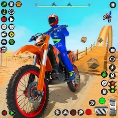 Взломанная Bike Stunt Games Stunt Bike 3D (Байк стант рэмп игра Байк Джамп)  [МОД Menu] - стабильная версия apk на Андроид