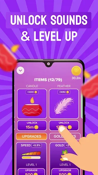 ASMR Microphone Sounds Game (АСМР Микрофон Саундс Гейм)  [МОД Много монет] Screenshot 4