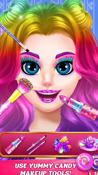 DIY Candy Makeup-Beauty Salon (ДИУАИ Мейкап)  [МОД Mega Pack] Screenshot 2