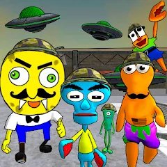 Скачать взлом Sponge Area 51. Neighbor Alien  [МОД Бесконечные деньги] - полная версия apk на Андроид
