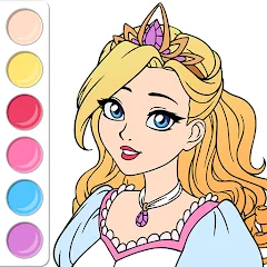 Скачать взлом Princess Coloring Book Game  [МОД Menu] - полная версия apk на Андроид