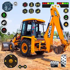 Скачать взломанную JCB Excavator Construction 3D  [МОД Unlocked] - последняя версия apk на Андроид