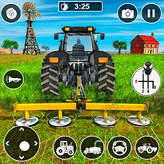 Взломанная Real Tractor Driving Games (Риал Трактор Драйвинг Геймс)  [МОД Unlocked] - стабильная версия apk на Андроид