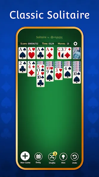 Solitaire: Classic Card Games  [МОД Бесконечные монеты] Screenshot 2