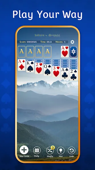 Solitaire: Classic Card Games  [МОД Бесконечные монеты] Screenshot 5