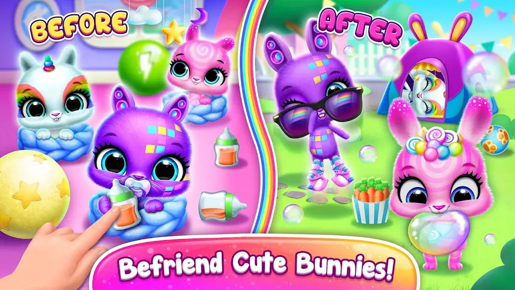 Bunnsies - Happy Pet World (Баннсиз)  [МОД Меню] Screenshot 5