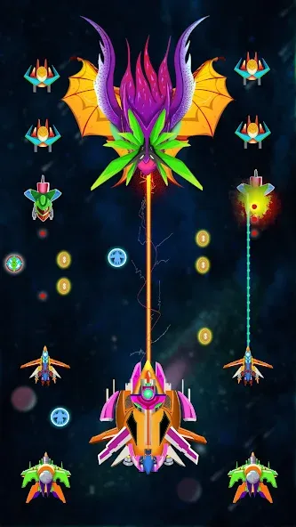 Galaxy Shooting: Alien Attack (Гэлэкси Шутинг)  [МОД Menu] Screenshot 1