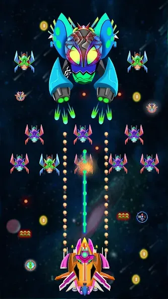 Galaxy Shooting: Alien Attack (Гэлэкси Шутинг)  [МОД Menu] Screenshot 3