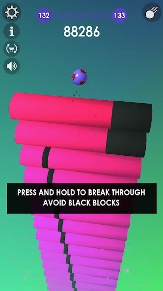 Ball: Blast colorful bricks 3d  [МОД Бесконечные деньги] Screenshot 1