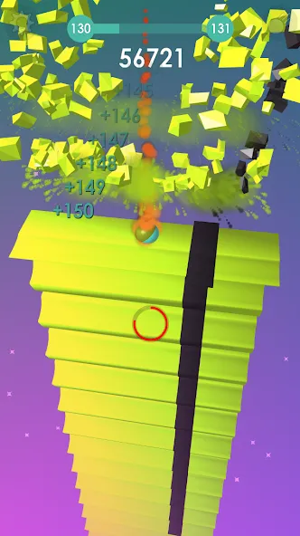 Ball: Blast colorful bricks 3d  [МОД Бесконечные деньги] Screenshot 5