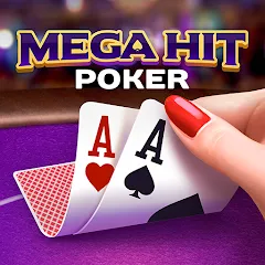 Взлом Mega Hit Poker: Texas Holdem (Мега Хит Покер)  [МОД Unlocked] - последняя версия apk на Андроид