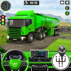 Скачать взлом Offroad Oil Tanker Truck Games (Оффроуд Игры на машинецистерне для нефти)  [МОД Mega Pack] - полная версия apk на Андроид