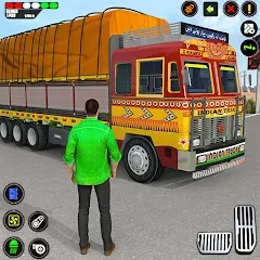 Скачать взломанную Indian Truck Drive Truck Games (Индийский грузовой симулятор)  [МОД Unlocked] - полная версия apk на Андроид