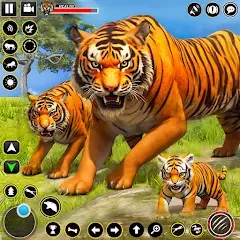 Скачать взломанную Tiger Simulator Lion games 3D (Тигровый Симулятор Игр Льва 3D)  [МОД Unlocked] - последняя версия apk на Андроид