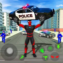 Взломанная Spider Miami Rope Hero Ninja  [МОД Бесконечные деньги] - полная версия apk на Андроид