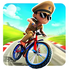 Взлом Little Singham Cycle Race (Литл Сингам Велосипедная Гонка)  [МОД Меню] - последняя версия apk на Андроид