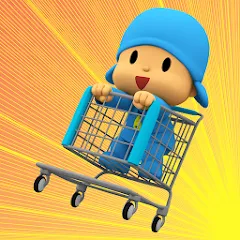 Взломанная Pocoyo Run & Fun: Cartoon Jump  [МОД Menu] - стабильная версия apk на Андроид