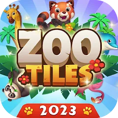 Скачать взломанную Zoo Tile - Match Puzzle Game (Зу Тайл)  [МОД Бесконечные монеты] - последняя версия apk на Андроид