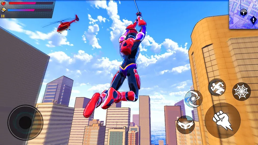 Spider Hero:Super City Hero (пайдер Хиро)  [МОД Mega Pack] Screenshot 1