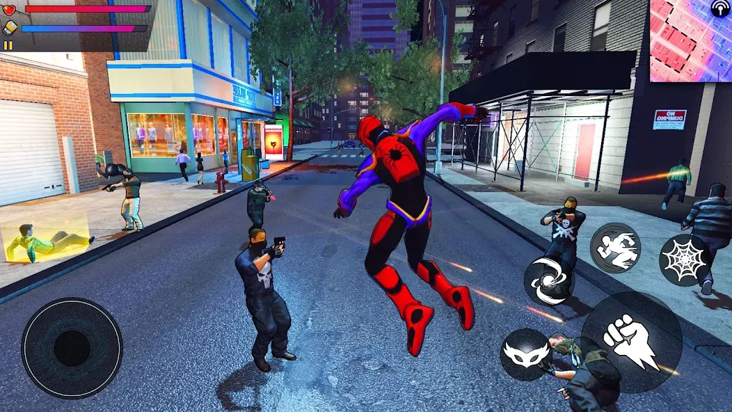 Spider Hero:Super City Hero (пайдер Хиро)  [МОД Mega Pack] Screenshot 3