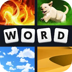 Скачать взлом 4 Pics 1 Word (Картинки 1 Слово)  [МОД Меню] - стабильная версия apk на Андроид