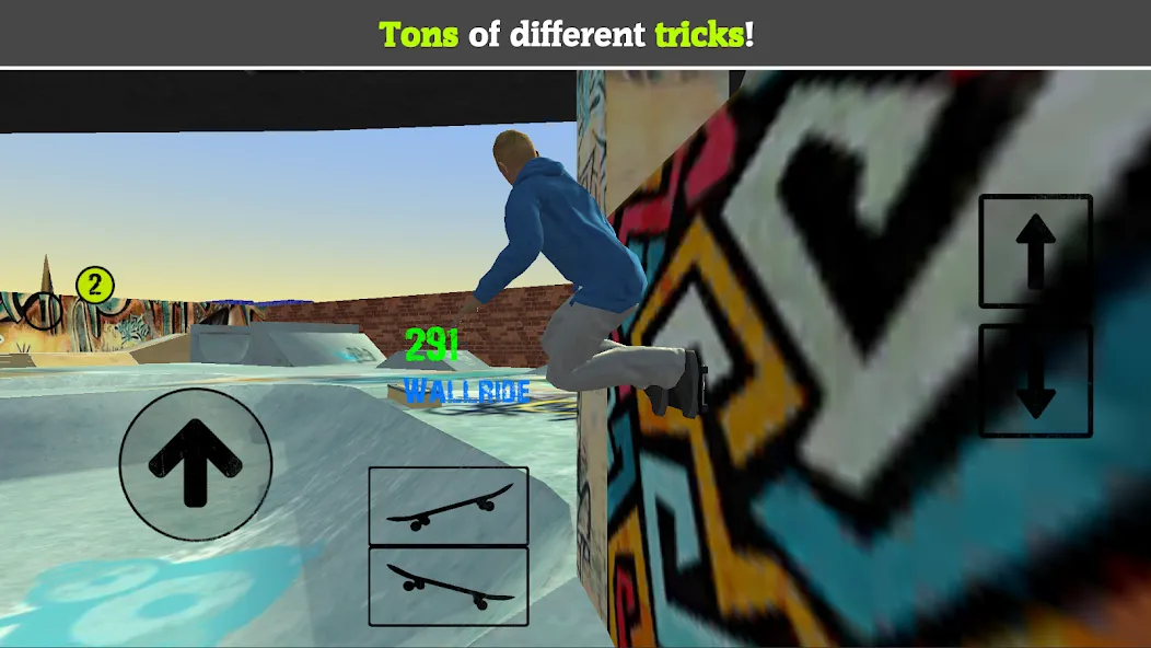 Skateboard FE3D 2 (Скейтборд 3D 2)  [МОД Mega Pack] Screenshot 2