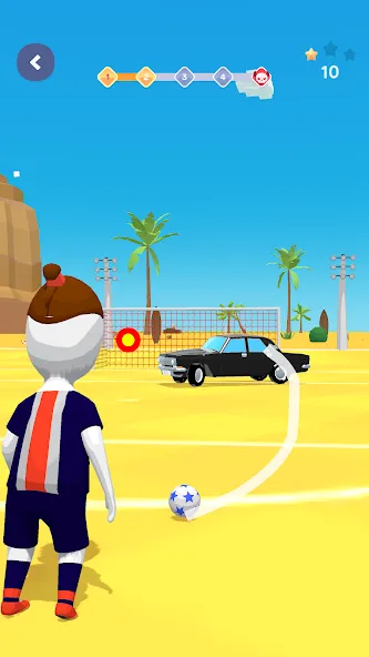 Stickman Freekick: Soccer game  [МОД Бесконечные деньги] Screenshot 4