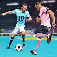 Скачать взломанную Indoor Futsal: Football Games (Индор Футзал)  [МОД Unlimited Money] - полная версия apk на Андроид