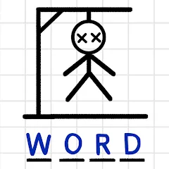 Взломанная Hangman Words:Two Player Games  [МОД Mega Pack] - стабильная версия apk на Андроид