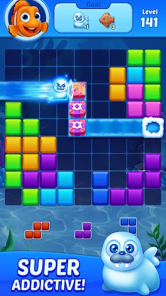 Block Puzzle Ocean  [МОД Бесконечные монеты] Screenshot 5