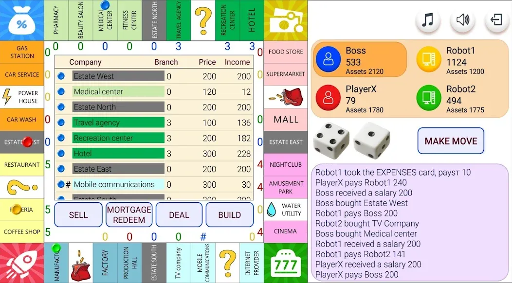 Monopolist Business Dice Board  [МОД Много денег] Screenshot 1