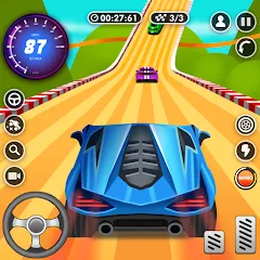 Взломанная Nitro Jump - Car Racing (Нитро Джамп Рейсинг)  [МОД Unlocked] - полная версия apk на Андроид