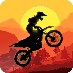 Скачать взломанную Sunset Bike Racer - Motocross (Сансет Байк Рейсер)  [МОД Много монет] - стабильная версия apk на Андроид