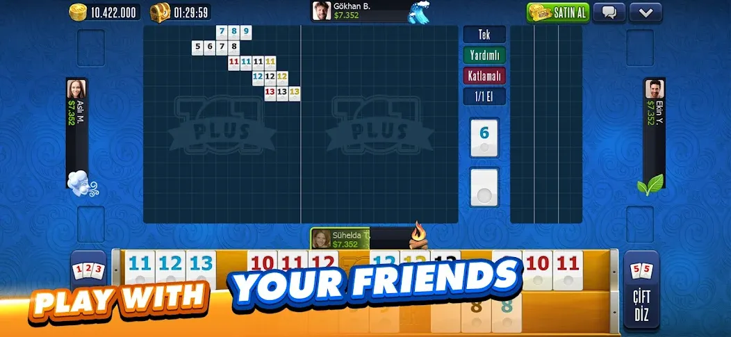 101 Okey Plus Rummy Board Game  [МОД Mega Pack] Screenshot 4