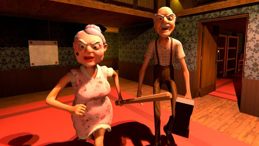 Grandpa And Granny Home Escape (Дедушка и бабушка сбегают из дома)  [МОД Unlocked] Screenshot 2