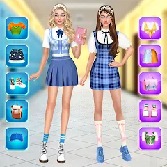 Взлом College Dress Up for Girls (Капель Макеовер)  [МОД Много монет] - последняя версия apk на Андроид