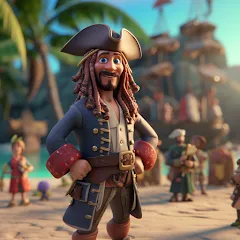 Взломанная Pirate Polygon Caribbean Sea (Пиратская Полигон Карибское море)  [МОД Unlimited Money] - стабильная версия apk на Андроид