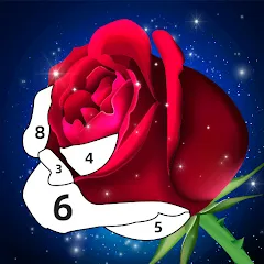 Взлом Rose Coloring Book Color Games  [МОД Mega Pack] - полная версия apk на Андроид
