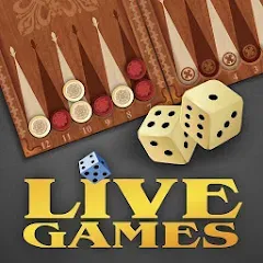 Взломанная Backgammon LiveGames online  [МОД Mega Pack] - стабильная версия apk на Андроид