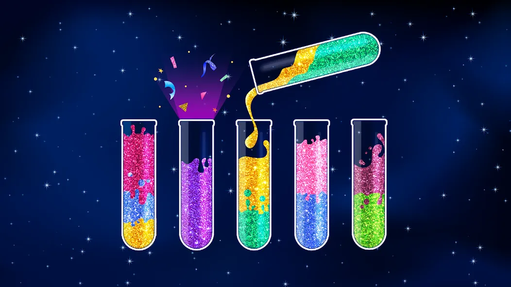 Water Sort Puzzle - Color Game (Уотер Сорт Пазл)  [МОД Меню] Screenshot 1